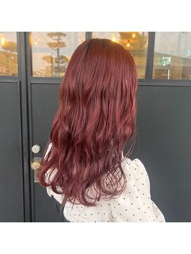 ファラモ 表参道店(FALAMO) #レッドカラー#髪質改善トリートメント#ケアブリーチ