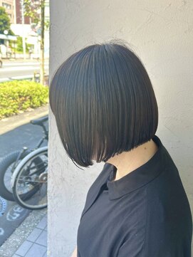 デイジー インデックスヘア 大島店(DAISY index hair) ワンレンボブ×収まるストレート¥18400