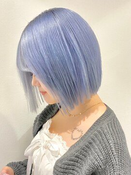 ベレーザ 渋谷(BELEZA) 4645ニュアンスカラーシルバーアッシュハイトーンカラー韓国ボブ
