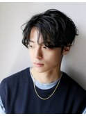波巻きツイストスパイラルパーマメンズパーマ白髪染めハイライト