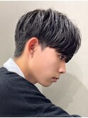 黒髪マッシュナチュラルマッシュメンズヘア韓国ツーブロック