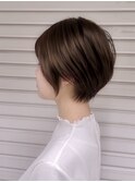 【耳かけショート】ことりベージュ