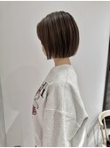 YOKE 30代40代大人ボブぱつっとボブアッシュベージュ