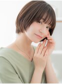 シースルーバング小顔ナチュラルマッシュボブh3越谷30代40代!