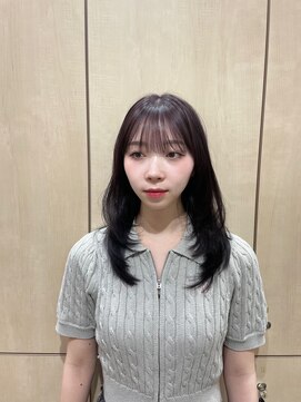 アイズ 横浜(IS) 横浜/mikiya指名/レイヤーカット/パープルカラー