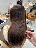 魅力倍増カールセミディシアーカラーダークアッシュショートヘア