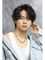 リップス 吉祥寺店 (LIPPS)&nbsp;スパイラルパーマ　センターパート　無造作ヘア