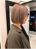 ミルクティーベージュダブルカラーブリーチ新潟長岡宮関