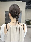お呼ばれヘアアレンジ大人かわいい×タイトロープカチモリ