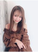 ハイトーンベージュ×プラチナストレート【VIE.ORNER木更津】