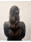結婚式ハーフアップ♪♪