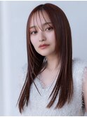 韓国レイヤー顔周りカット透明感カラー髪質改善艶髪シースルー