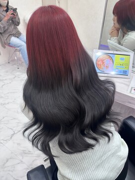 ミニョン(mignon) 韓国/ダブルカラー/ブリーチ/ピンク/学割U24/新越谷/南越谷/草加