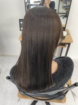 ウル 岡山駅店(ULu.) 岡山美容室くすみベージュブリーチなし透明感カラー