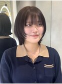 オリーブグレー/レイヤーカット/黒髪/マロンベージュ/原宿