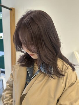 エム(M) ブリーチなし/ラベンダーブラウン/ミディアム/レイヤー