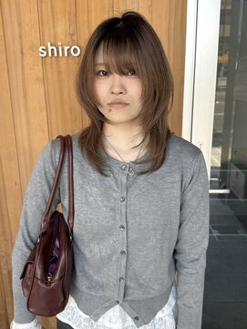 アルジャーノンシロ(ALGERNON shiro) レイヤーカット/透明感カラー【石川 駿之介】