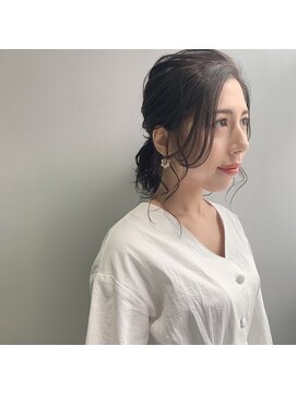 クラン(clan) 【clan】簡単スタイリング 伸ばしかけヘア アッシュカラー