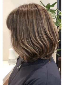 ネックス 表参道本店(nex) 【nex表参道】ハイライトカラー　グレージュ　白髪