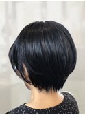 30代40代★襟足すっきりで大人かわいい☆暗髪×小顔大人ボブ