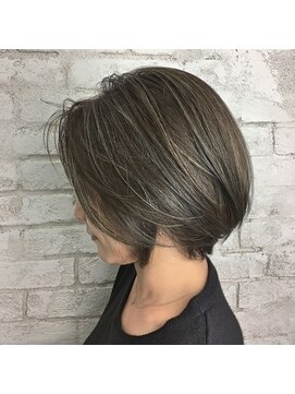 アジールヘア 北千住駅西口店(agir hair) 大人ハイライト/ハンサムショート【北千住】北千住学割U24