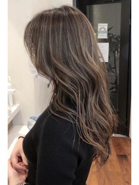 ネックス 表参道本店(nex) 【nex表参道】ハイライトカラー オリーブ 白髪