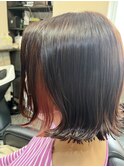 切りっぱなしボブ×春色ツヤpinkカラー《ラムネhair ヒサマツ》