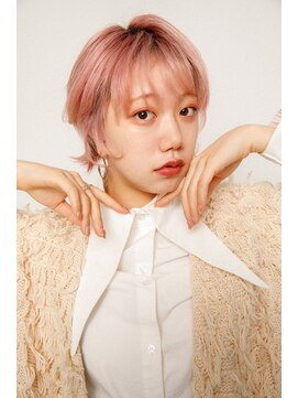 ヴェイン 渋谷(vain) ハイトーンピンク　ショート