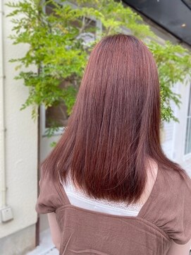 エルベ  茨大前店(elve) ブリーチなし ピンクカラー