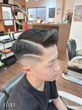 サンパ ヘア(Sanpa hair) barber style♪