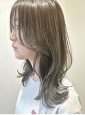 艶髪レイヤー/透明感グレージュ 