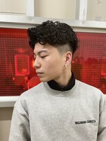 ハイライト/マッシュパーマ/ウルフ/アッシュブラック【嶋壽】172
