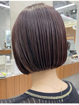 ベンジー 蔵前ii店(benji) 大人可愛いミニボブ×柔らかいピンクベージュカラー◎蔵前