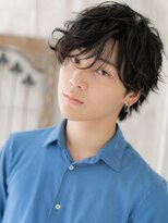 トニーアンドガイ メン 与野駅前店(TONI&GUY MEN)&nbsp;モテ抜け感前髪パーマの黒髪ラフマッシュi与野