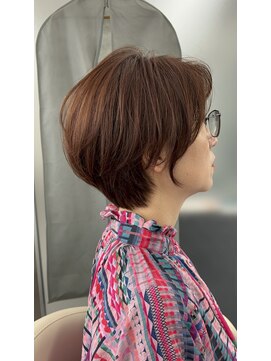 ジエクトアイロ 江坂駅前店(The Ect ilo) 大人かわいい ショートボブ カシスブラウン