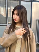 ルーム(Loom.)&nbsp;顔周りレイヤーレイヤーカット透明感カラーブリーチなしカラー