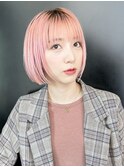似合わせカットメルティカラー刈り上げボブクラゲヘアー_58953