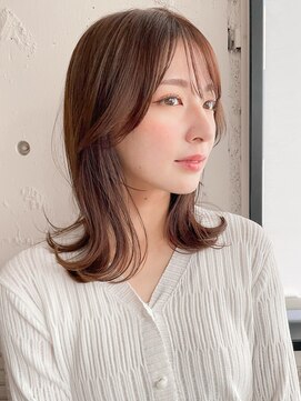 アグノス 青山(Agnos) 小顔 似合わせカット メルティーカラー ウェーブミディアム