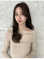 ユーフォリア 渋谷グランデ(Euphoria SHIBUYA GRANDE)&nbsp;レイヤーカット　ベージュカラー　顔まわりカット