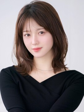 アグ ヘアー アトレ 宮崎フェニックスガーデン店(Agu hair attrait) 《Agu hair》サイドバング艶ボブ×numberA.アクアバームセラム