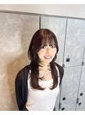 立体感UP◎自然に馴染むロングハッシュカットレイヤー