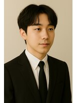 にもう&nbsp;ブルーブラック 韓国マッシュ フェザーパーマ　ST74