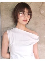 サイン 渋谷(SIGN)&nbsp;20代/タッセルボブ/レイヤーボブ/ハッシュボブ/透明感カラー