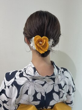 ゼスト 中野店(ZEST) 【ZEST中野/Hikaru】大人可愛いシニヨン/浴衣アレンジ