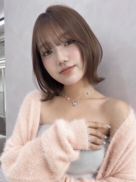 ツキ 横浜店(tuki) ミディアムレイヤー/顔周りレイヤー/レイヤーカット/美髪