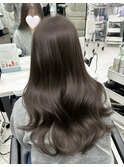 グレージュ アッシュグレージュ 透明感カラー