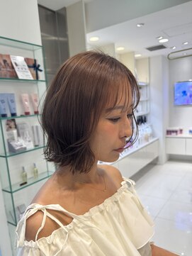 エアー 銀座タワー(AIR) ボブ/ミディアム/ブリーチ無し/透明感カラー/髪質改善