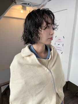 ボウ(BOW) 【BOW style】ニュアンスボブパーマ