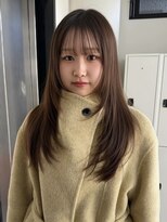 エイチ(811)&nbsp;フェイスフレーミングルーツカラー天使の羽バングネオウルフボブ