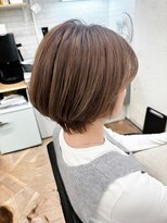 カノウ(Know)&nbsp;30代40代50代/大人ショート/丸みショート/前髪なし/ハイライト